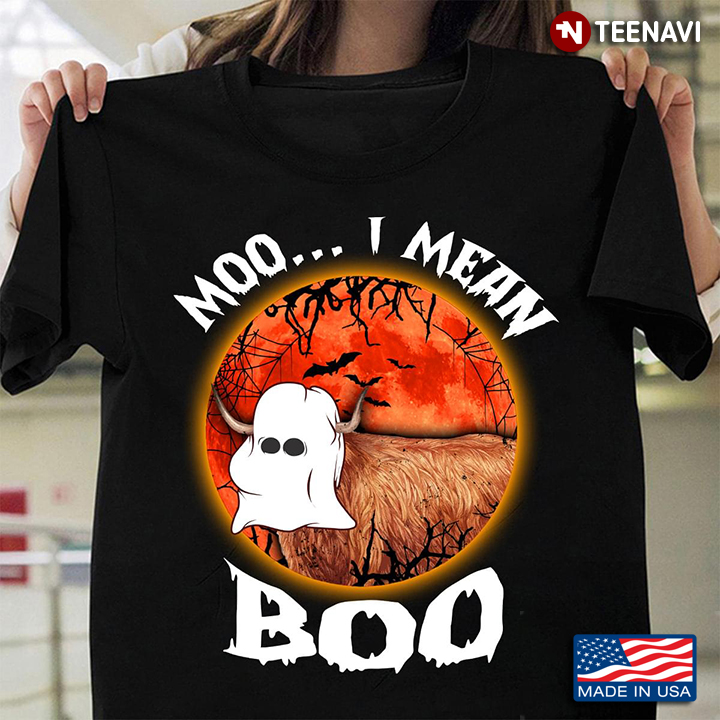 Funny Cow Boo Moo I Mean Boo Halloween