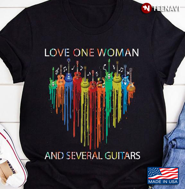 Love One Woman And Several Guitars For Guitar Lovers