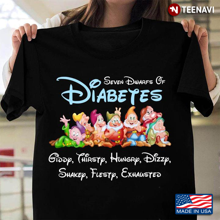 Seven Dwarfs Of Diabetes Giddy Thirsty Hungry Dizzy Shaky Feisty Exhausted