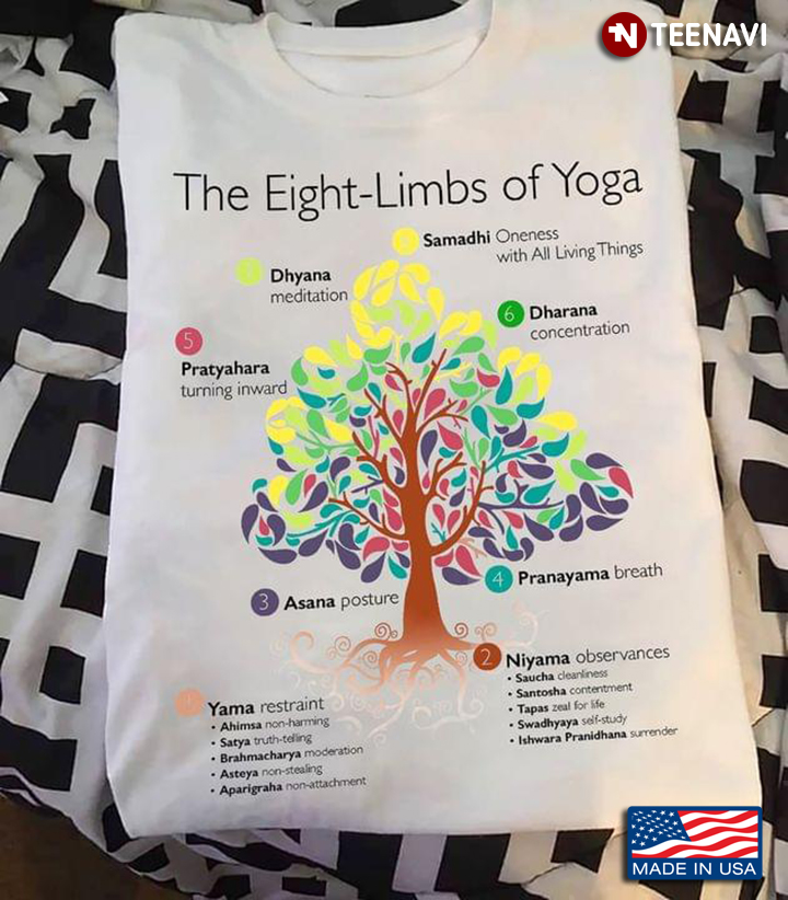 The Eight Limbs Of Yoga Tree For Yoga Lovers