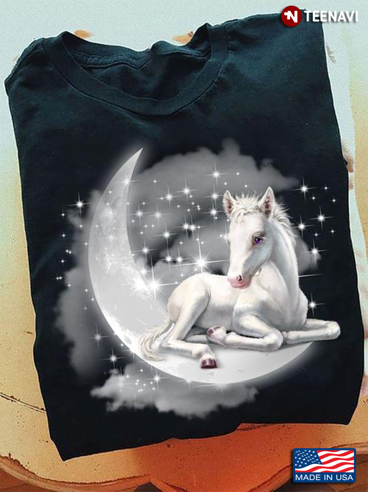 Horse Sitting On The Moon For Horse Lover