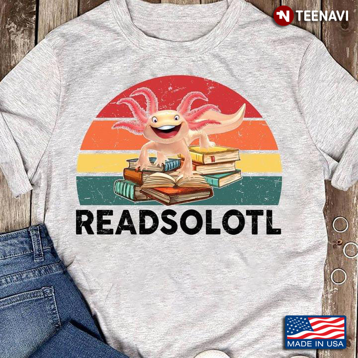 Readsolotl Axolotl Reading Books Vintage For Book Lovers