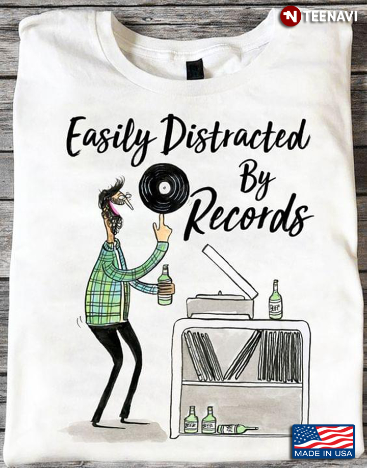 Easily Distracted By Records The Man Listen Records For Records Lover