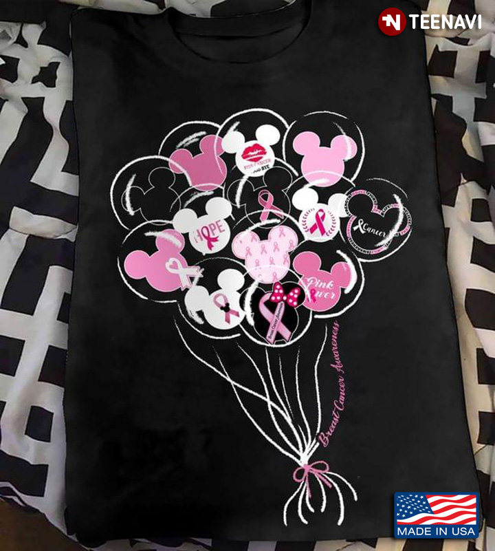 Hope Mickey Pink Cancer Breast Cancer Awareness