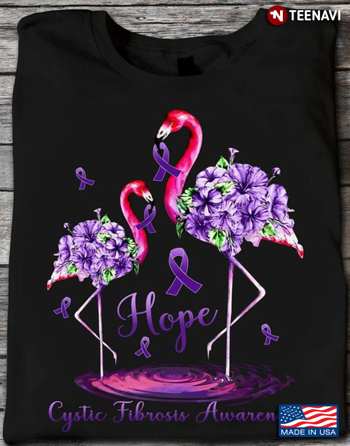 Hope Cystic Fibrosis Awareness  Funny Flamingo