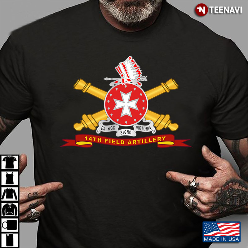 14th Field Artillery Unit Crest Ex Hoc Signo Victoria New Design