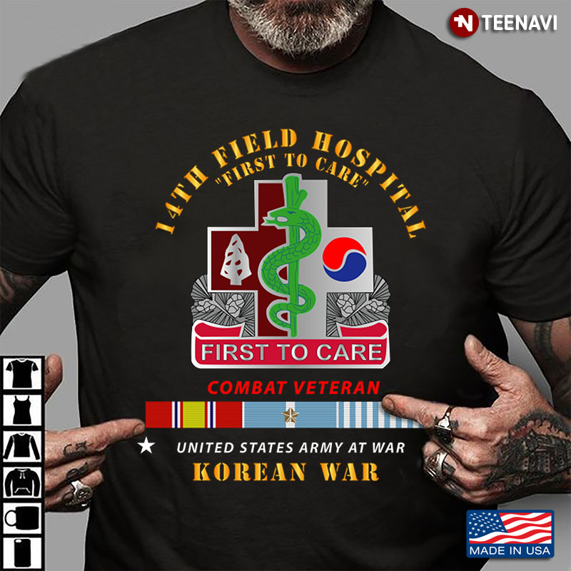 14th Field Hospital First To Care Combat Veteran  United States Army Korean War