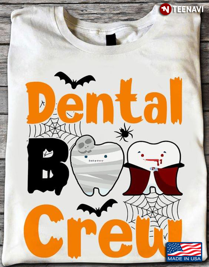 Dental Boo Crew Funny Halloween Teeth for Dentist T-Shirt