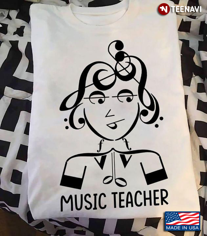 Music Note Woman Gift for Music Teacher