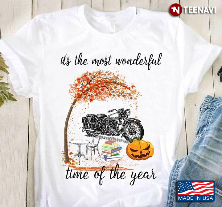 It's The Most Wonderful Time of The Year Autumn with Motorcycle