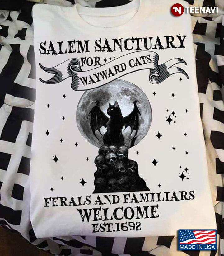 Halloween Salem Sanctuary for Wayward Cats Ferals and Familiars Welcome EST.1692