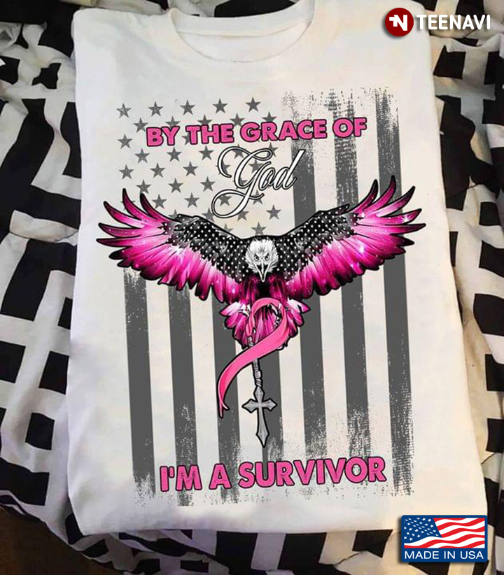 Eagles By The Grace of God I'm A Survivor USA Flag