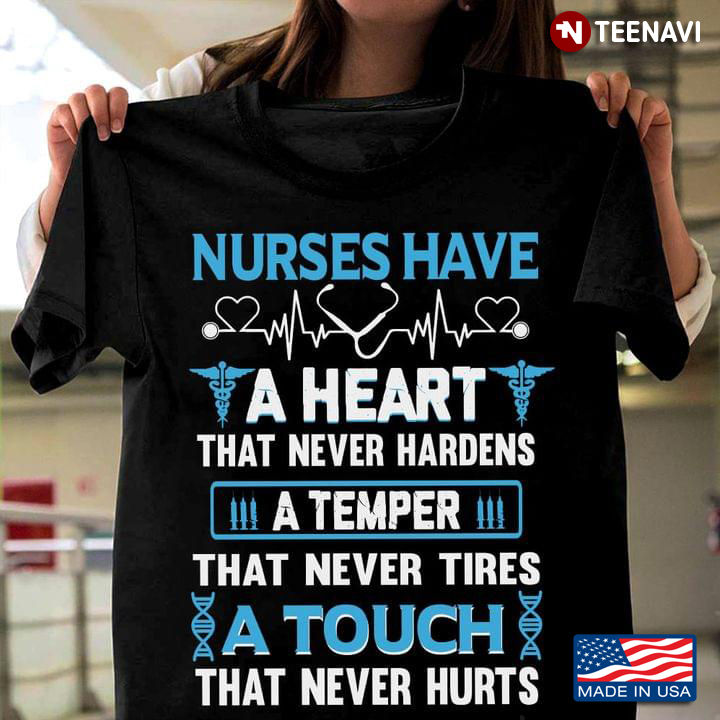 Nurses Have A Heart That Never Hardens A Temper That Never Tires A Touch That Never Hurts