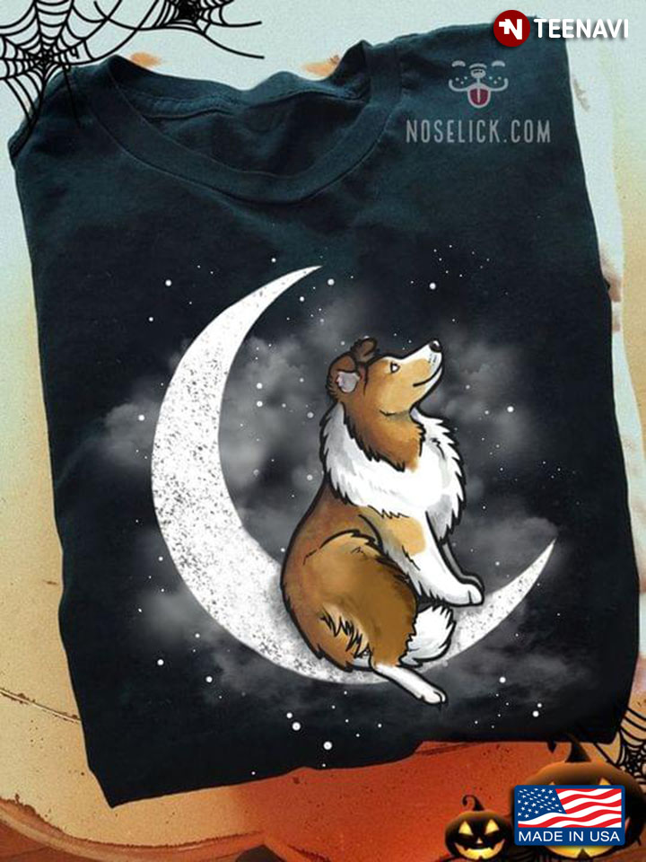 Rough Collie on The Moon for Dog Lover