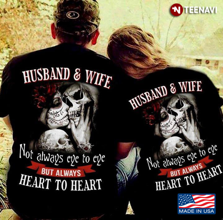 Skeleton Couple Husband and Wife Not Always Eye To Eye But Always Heart To Heart