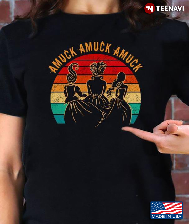Halloween Witch Hocus Pocus Amuck Amuck Amuck Vintage T-Shirt