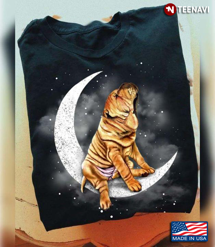 Mastiff On The Moon for Dog Lover