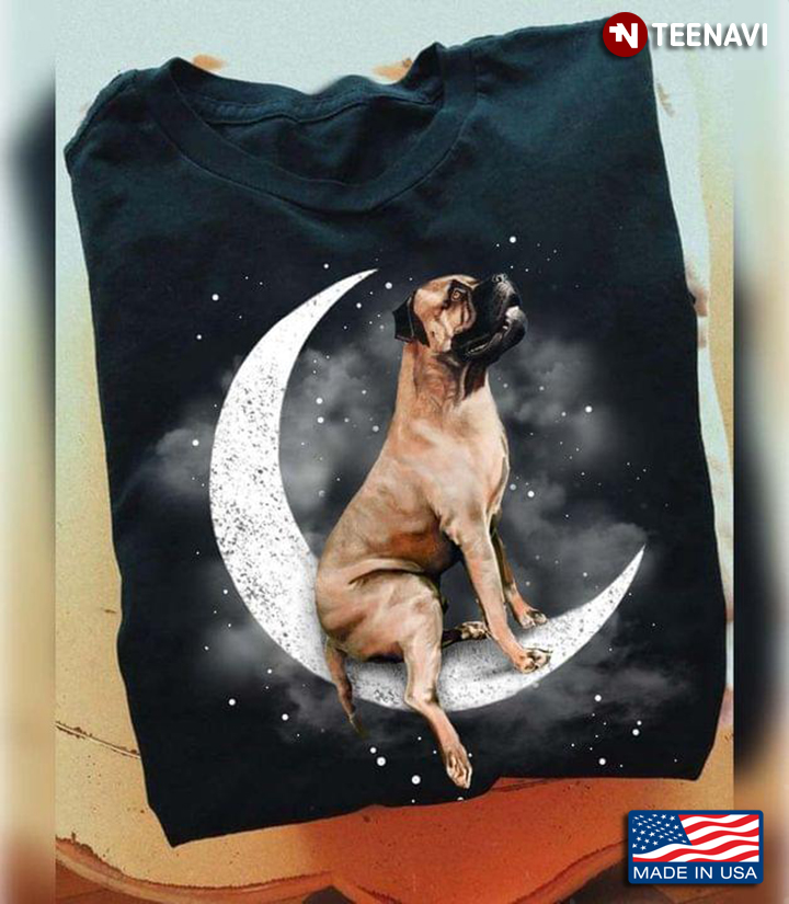 Boxer Dog On The Moon for Dog Lover