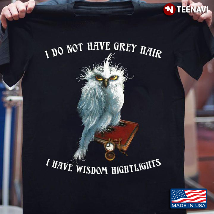 Old Owl  Do Not Have Grey Hair I Have Wisdom Hightlights