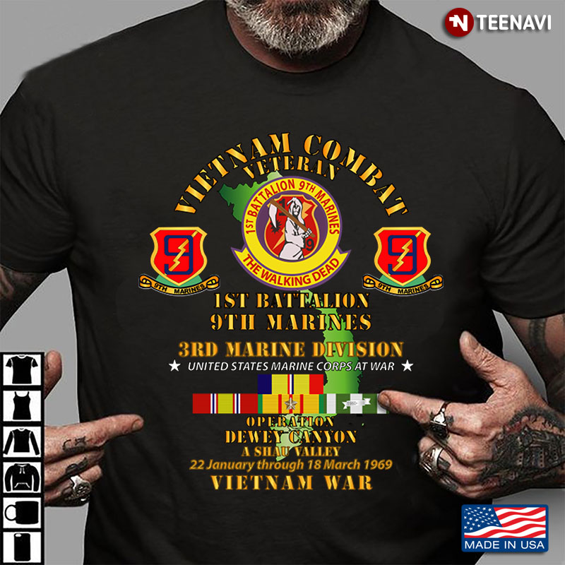 Vietnam Combat Veteran 1st Battalion 9th Marines 3rd Marine Division