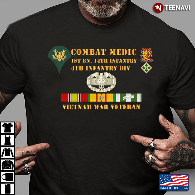 Combat Medic 1st BN 14th Infantry 4th Infantry DIV Vietnam War Veteran