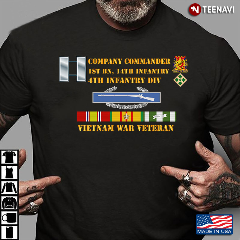 Company Commander 1st BN 14th Infantry 4th Infantry DIV Vietnam War Veteran