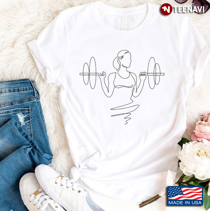 Girl Weightlifting Do Gym for Gymer
