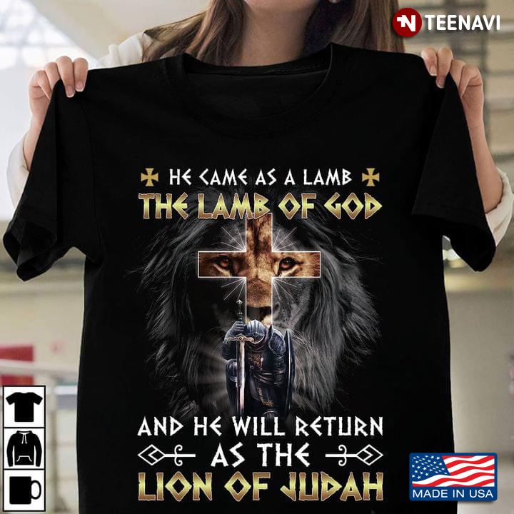 Viking Cross Lion He Came As A Lamb The Lamb Of God And He Will Return As The Lion Of Judah
