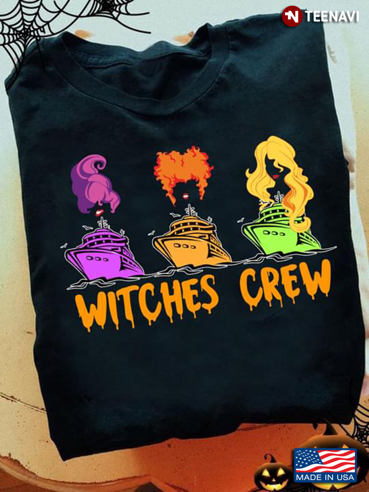 Hocus Pocus Sanderson Sisters Driving Ships Witches Crew for Halloween T-Shirt