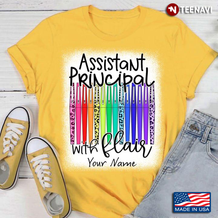 Personalized Name Funny School Assistant Principal With Flair