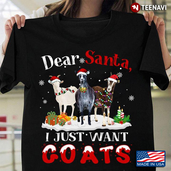 Dear Santa I Just Want Goats Christmas Ornament for Arnimal Lovers