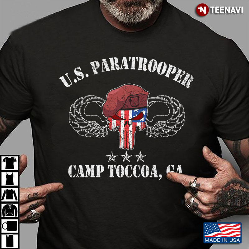 Punisher Skull Flag 82nd Airborne Division U.S. Paratrooper Camp Toccoa GA