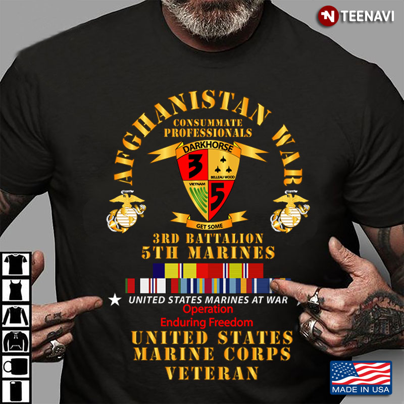 Afghanistan War Consummate Professional 3rd Battalion 5th Marines United States Marine Corps Veteran