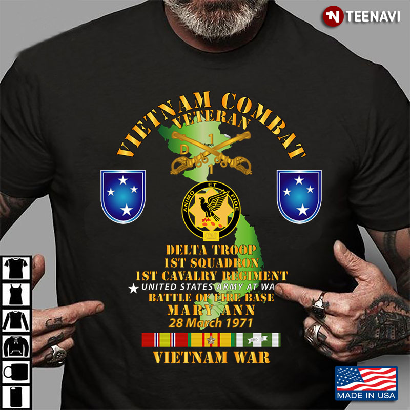 Vietnam Combat Veteran Delta Troop 1st Squadron 1st Cavalry Regiment Vietnam War