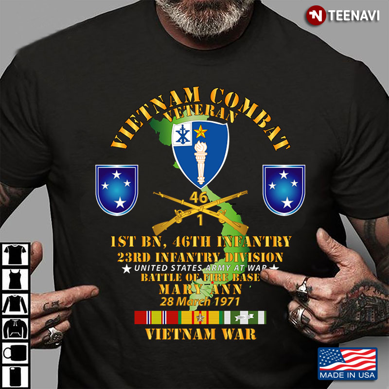 Vietnam Combat Veteran 1st BN 46th Infantry 23rd Infantry Division United States Army Vietnam War
