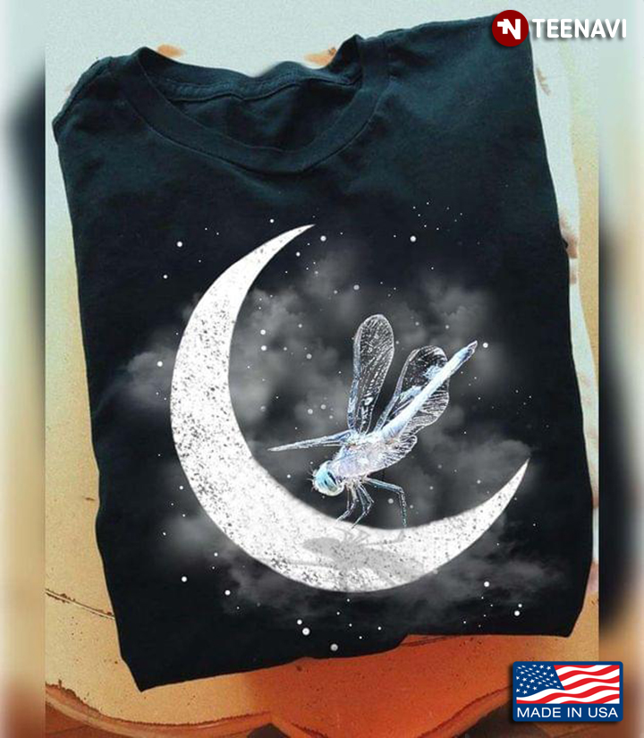 Dragonfly On The Moon for Animal Lover