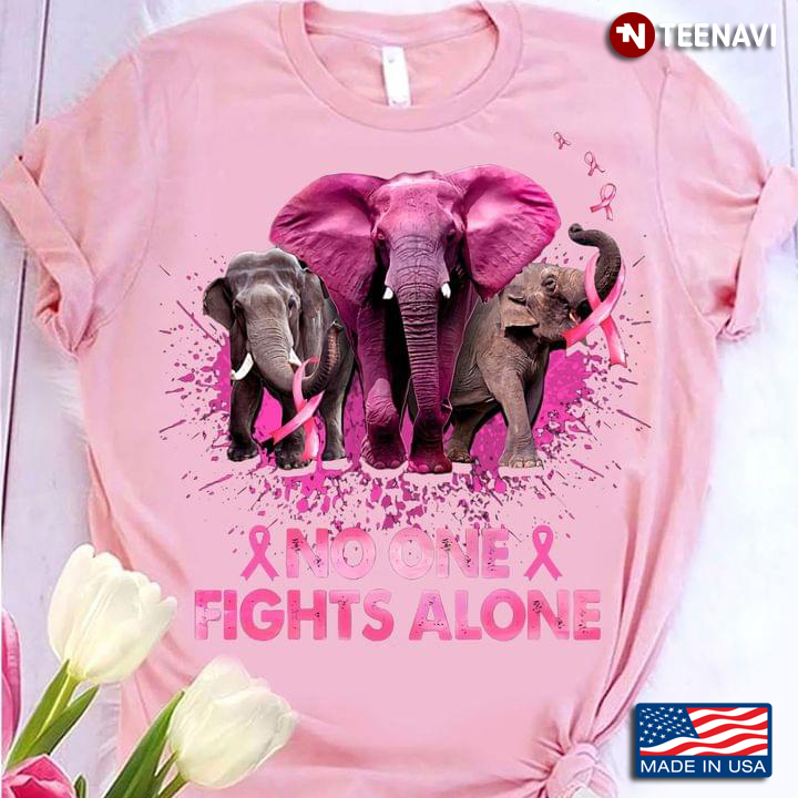 Elephants No One Fights Alone Breast Cancer Awareness