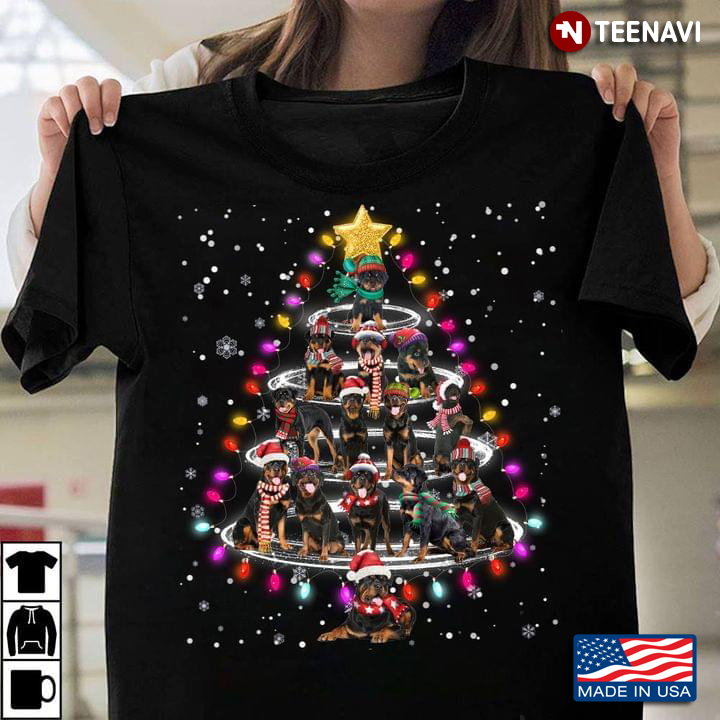 Rottweiler Christmas Tree for Dog Lover