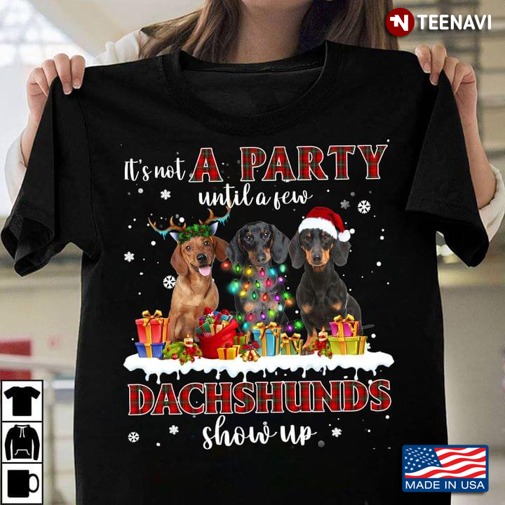 It's Not A Party Until A Few Dachshunds Show Up for Christmas