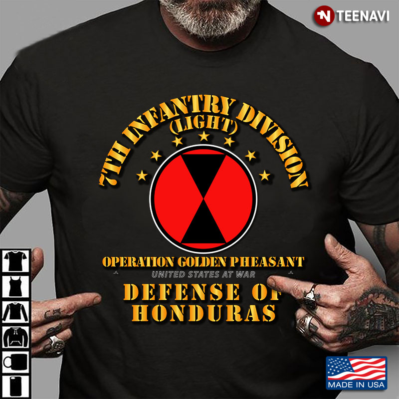 7th Infantry Division Light Operation Golden Pheasant United States At War Defense Of Honduras