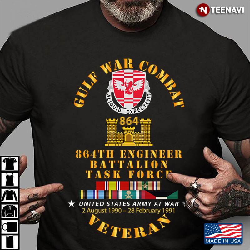 Gulf War Combat 864th Engineer Battalion Task Force United States Army At War Veteran