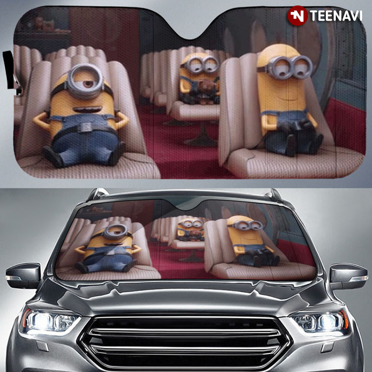 Happy Mininons Funny Cartoon Driving
