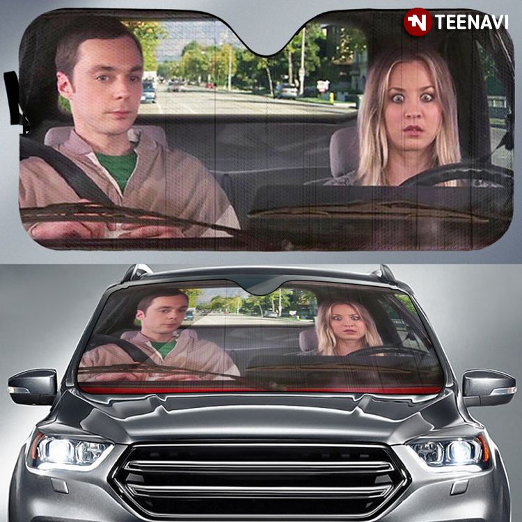 New Version The Big Bang Theory Driving Sheldon And Penny In Penny's Car