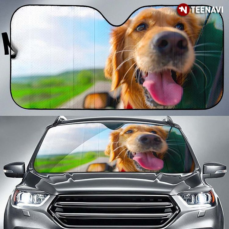 Happy Dog Driving Funny Pet Lover