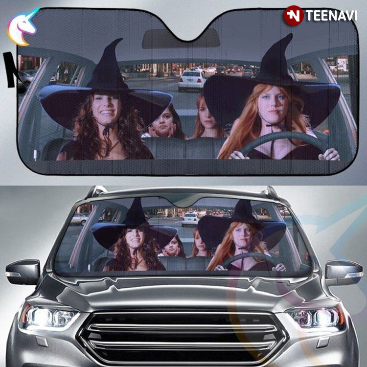 Witchy Girl Crew Photos Halloween Witch Driving Funny