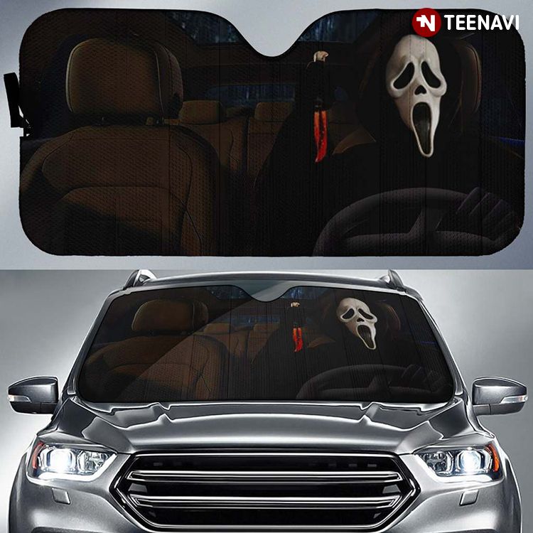 Ghost Face The Scream Halloween Horror Driving Season