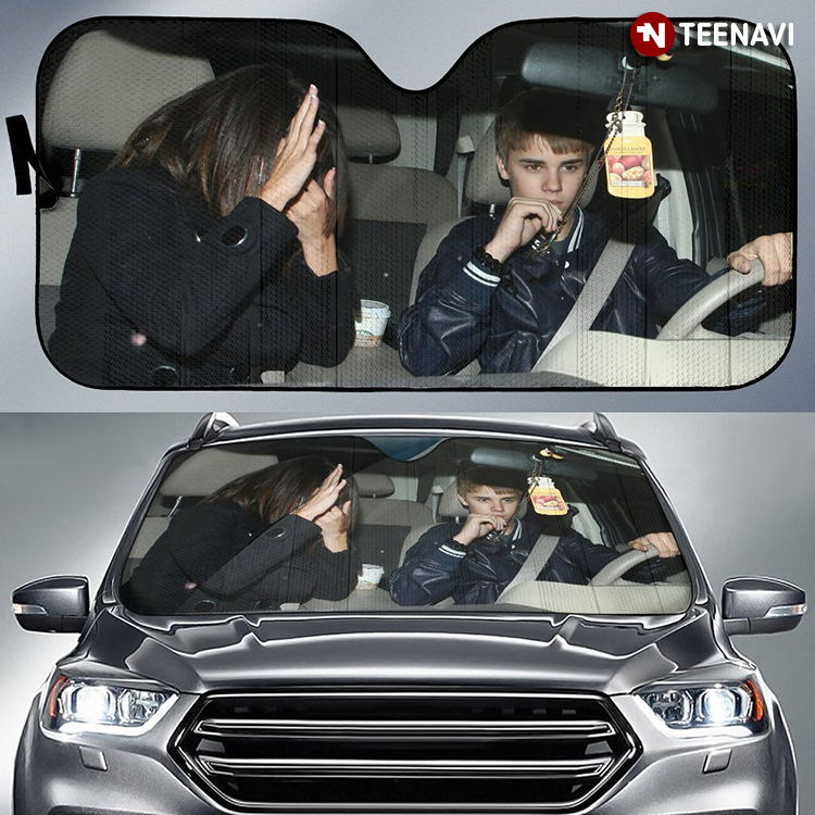 Selena Gomez And Justin Bieber Driving At Night
