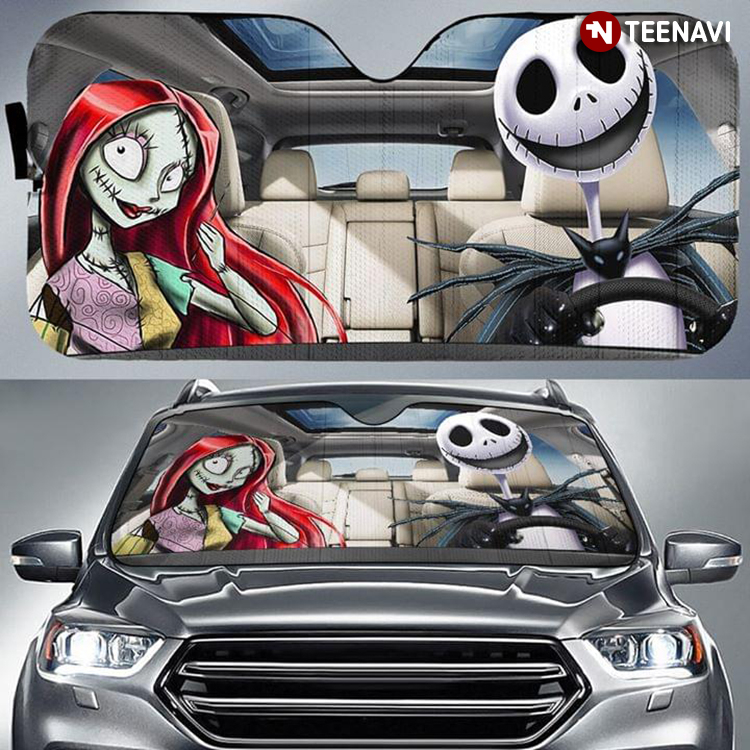 The Nightmare Before Christmas Sally And Jack Skellington Driving Funny