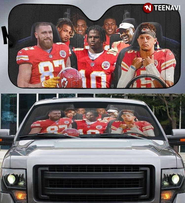 Kansas City Chiefs Driving American Football Team For Sport Lover
