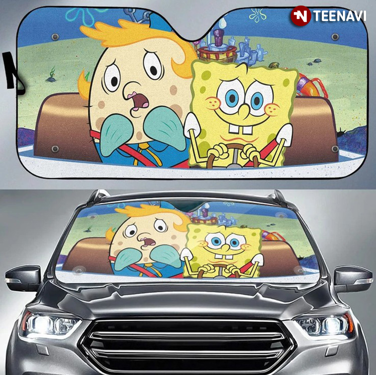 Spongebob Driving Car For Cartoon Lover
